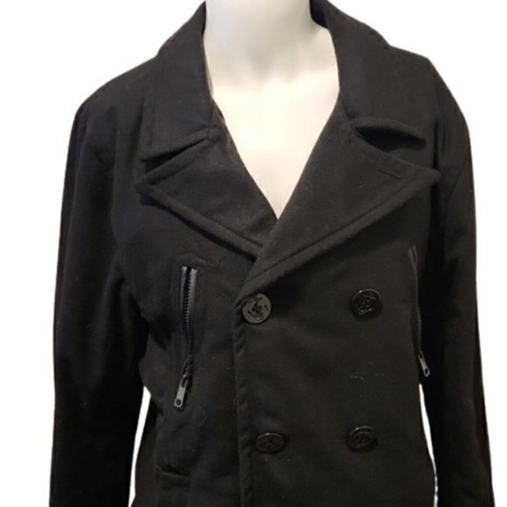 [CJ Black Premium] Double Breasted Wool Blend Coat - Size M